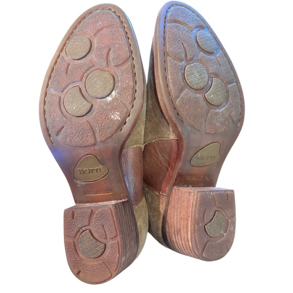 Born Carin Brown Tan Suede Leather Ankle Boots, size 8M, Western Cowgirl Prairie - Picture 8 of 14